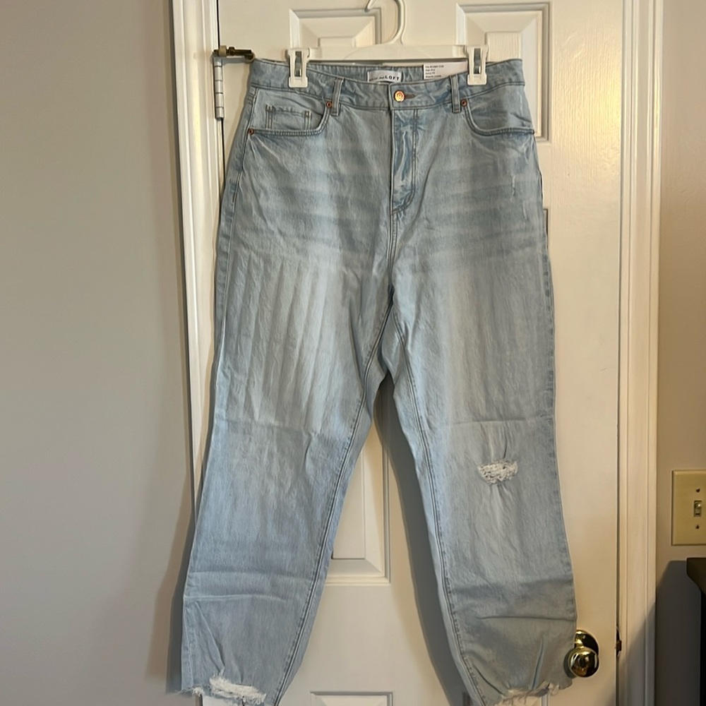 LOFT Light Blue Cropped Ankle Jeans